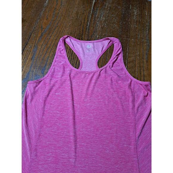 Large RBX Pink Sleeveless Racerback Tank Top Muscle Shirt Workout Casual - Picture 2 of 4